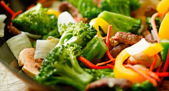 salade de légumes pour la gastrite