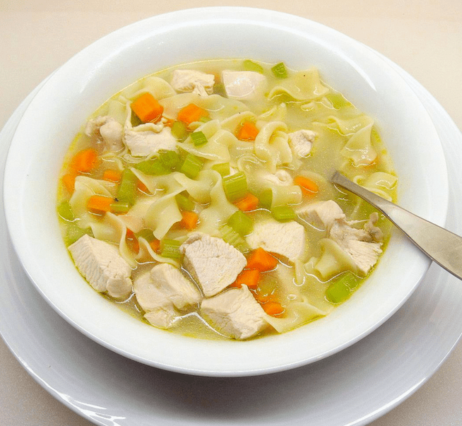 soupe au poulet pour la gastrite