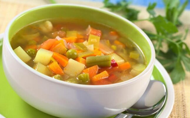 soupe de légumes pour la gastrite