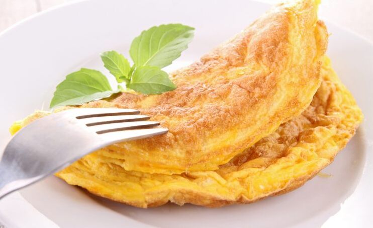 Omelette au poulet - un plat diététique autorisé pour la goutte